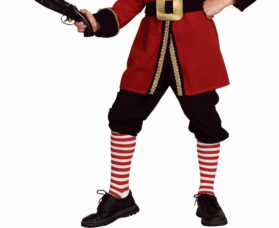 Role play-set for kids Captain (shirt, pants, jabot, belt, hat), size 110/120 cm